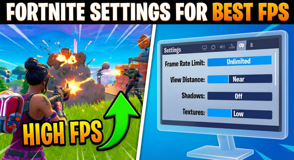 Fortnite settings for best fps