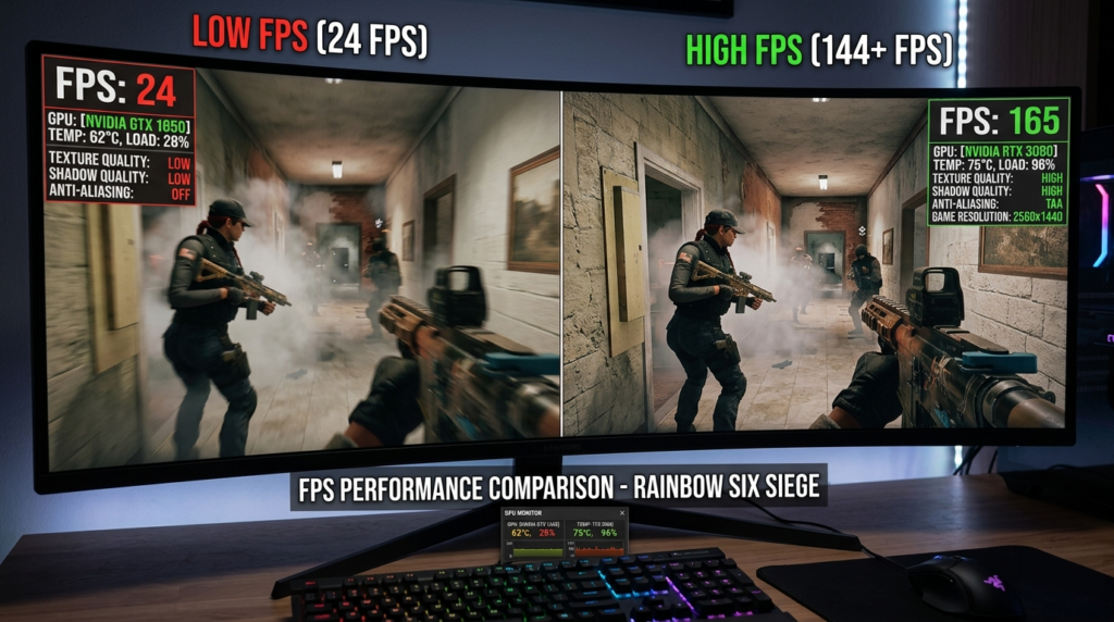 best settings rainbow six siege fps
