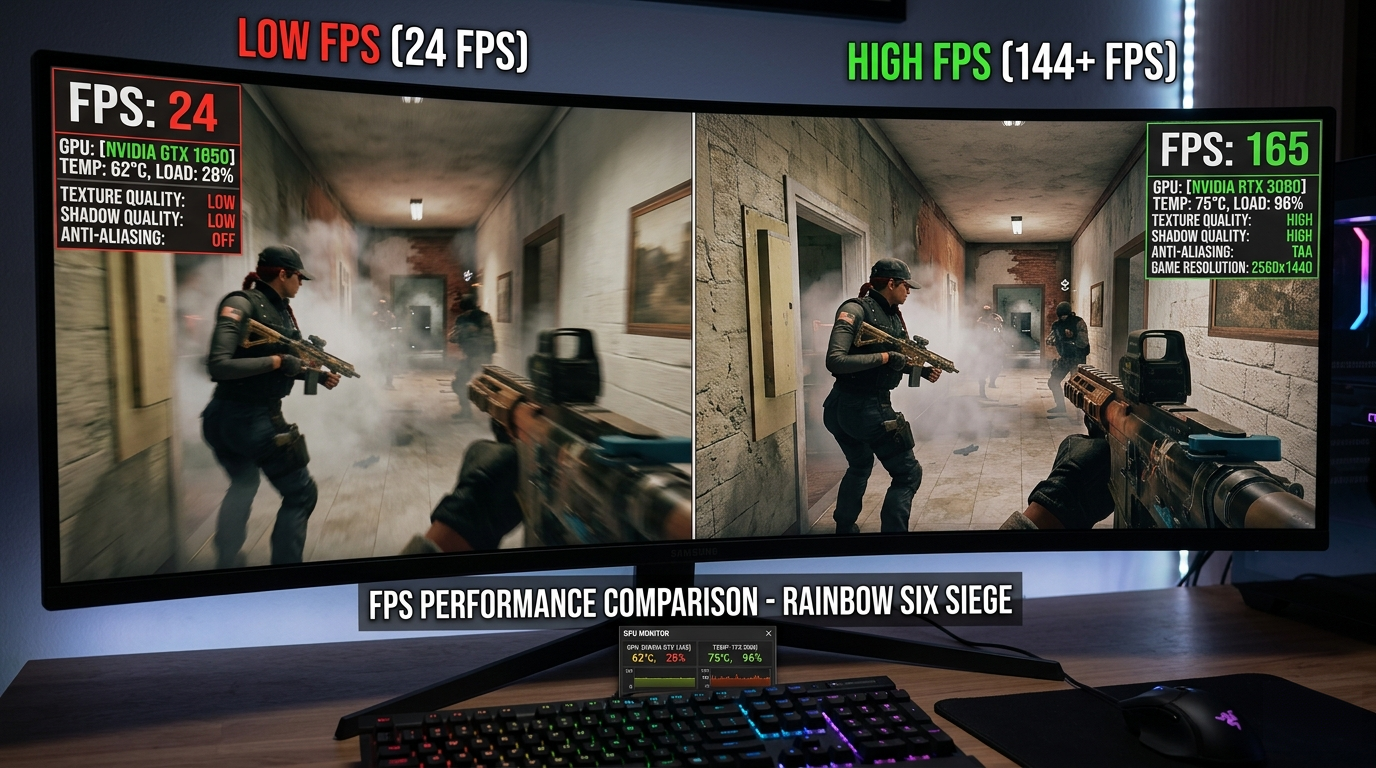 best settings rainbow six siege fps