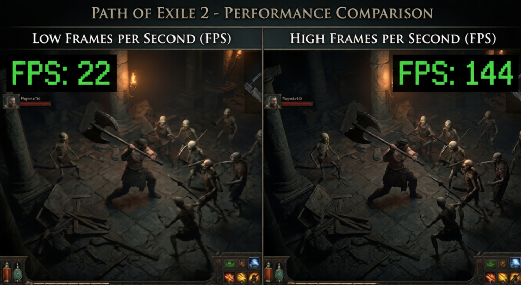 best pc settings path of exile 2 fps