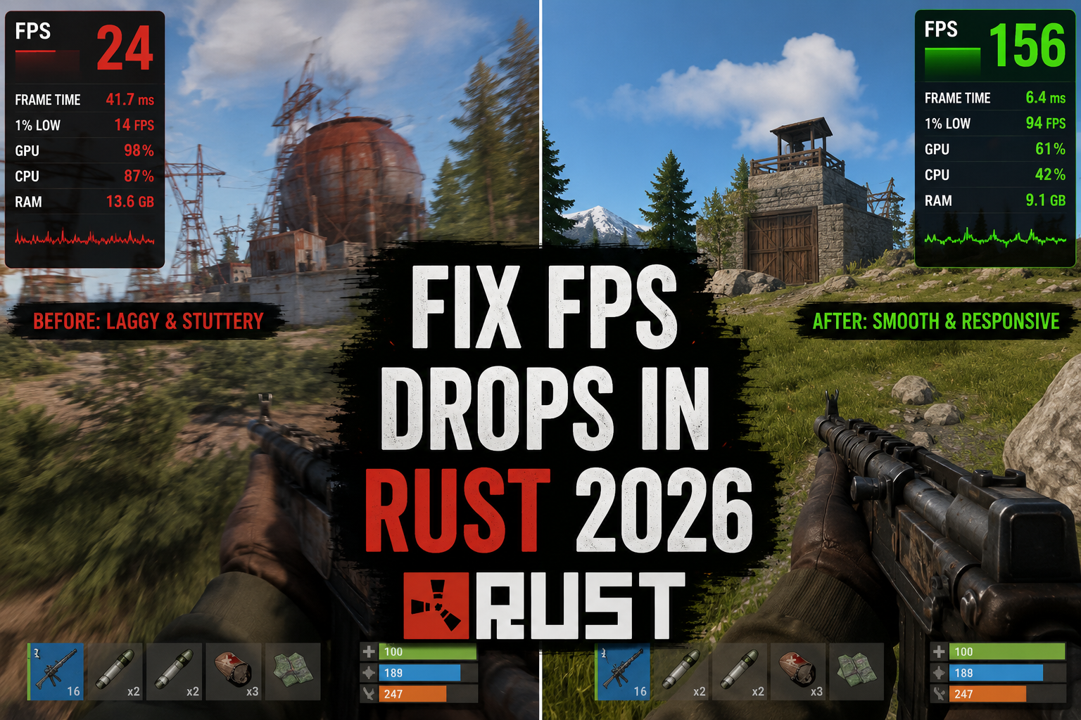 fix fps drops rust 2026