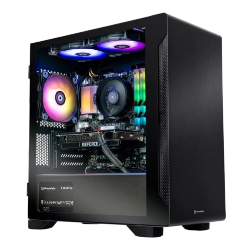 Gaming PC setup for FPS performance testing